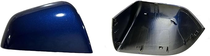 Compatible with Tesla Model Y Side Mirror Cover Replacement 2021 2022 2023 2024, Right Passenger Side Rearview Mirror Cover Cap for Model Y Accessories(blue)