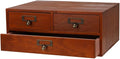 Wooden Storage Box Countertop Drawers Vintage Wooden Drawers Apothecary Cabinet Wood Desktop Organizer Box Library Card Catal