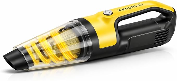 Handheld Vacuum Cordless 1.1 Pounds Car Vac 10000PA Hand Held Vacuums 4-in-1 Hand Vac Cordless Rechargeable HEPA Filter Large