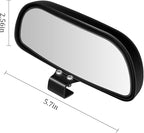 Mandark 2PCS Car Blind Spot Mirror, Rectangle HD Glass Convex Vehicle Rearview Mirror, Wide Angle Adjustible Auto Exterior Blindspot Side View Mirror, Universal for SUV, Sedan, Truck (Black)
