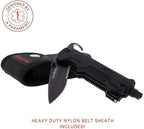StatGear T3 Tactical Auto Rescue Tool - Folding Rescue Knife, Glass Window Breaker, Seatbelt Cutter, Molded Grips, LED Light,