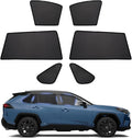 Powerty Window Sun Shade for 2013-2018 Toyota RAV4 Accessories -Upgrade Double Layer Rear Windshield Shade 6 Pack Light Block Car Privacy Cutains Shades for Baby, Camping, Napping, Sleeping