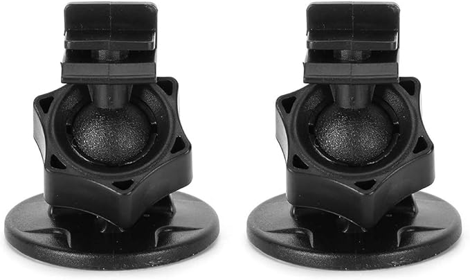 Car Mount for Car Frontview Dash Cam, Windshield & Dashboard Adhesive Recorder & GPS Mount Holder, 360 Degree Adjustable Rotating Bracket, 2Pcs (F Head)