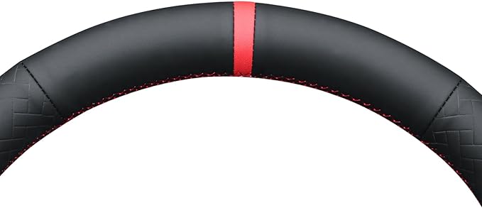 MEWANT DIY Stitching Steering Wheel Cover Wrap for Tesla Model 3 Highland 2023-2025/Model Y 2025 Highland for Tesla Model 3/Model Y Accessories