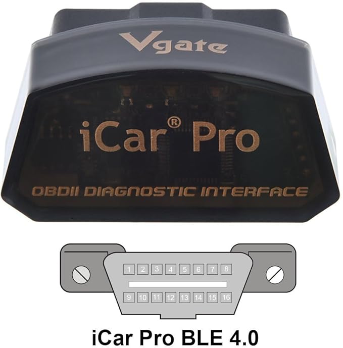 Vgate iCar Pro Bluetooth 4.0 (BLE) OBD2 Fault Code Reader OBDII Code Scanner Car Check Engine Light for iOS/Android