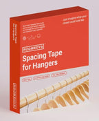 Roomedys® Spacing Tape for Hangers, Spacer, Clothes Divider, Closet Organizer, Perfectly Spaces Hangers & Clothing for Adults