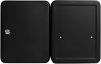 Jssmst Key Lock Box Wall Mount Security Key Storage Box, Locking Key Cabinet Wall Mount with 48 Key Hooks & Tags Key Labels, 