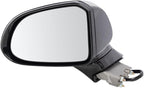 TRQ Driver & Passenger Side Power Heated Mirror Set Paint to Match Blind Spot Puddle Light Compatible with 2019-2020 Hyundai 
