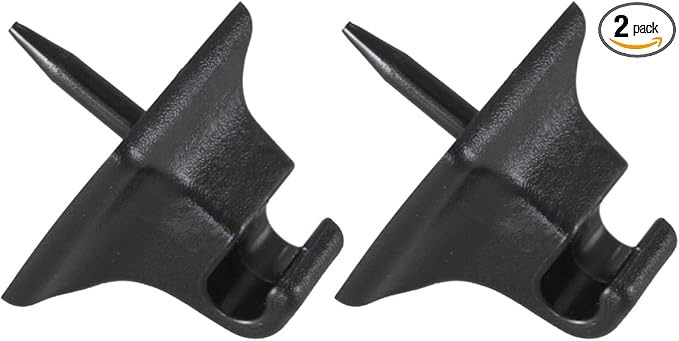 RLB-HILON 2PCS Sun Visor Retainer Clip Compatible with Ford Mustang 1985 to 2004 Year, Black Color