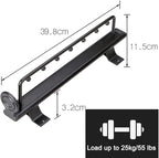 Pull Out Closet Hanger 25-44Cm Metal Sliding Clothes Rail,Extendable Clothing Storage Rack for Wardrobe Space Saving,Black Ma