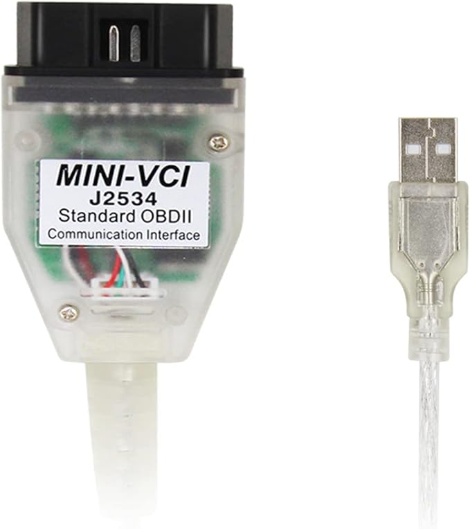 Mini Vci J2534 Cable Standard Obd2 Communication Interface for TIS Techstream V17 V18 Toyota Lexus Scion OBD2 Scanner