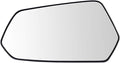 TRQ Driver Side Mirror Glass with Backing Plate Snap On Clear Compatible with 2010-2015 Chevrolet Camaro GM1324190