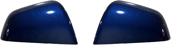 Compatible with Tesla Model Y Side Mirror Cover Replacement 2021 2022 2023 2024, Left & Right Side Rearview Mirror Cover Cap for Model Y Accessories(blue)2pcs