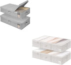 StorageWorks Under Bed Storage with Lid with Underbed Storage Bins