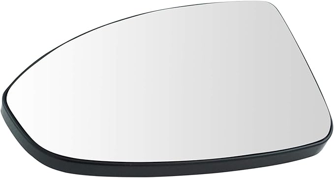 TRQ Driver Side Mirror Glass Non Heated with Backing Plate For Factory Equipped & Aftermarket Mirrors Compatible with 11-15 C