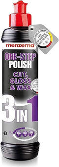 menzerna One-Step Polish 3in1 I Medium Cut Polish with High Gloss Finish & Seal in One I Buffing & Polishing Compound for Car Maintenance I Swirls, Holograms & Scratches I Car Body Repair I 16 fl oz.