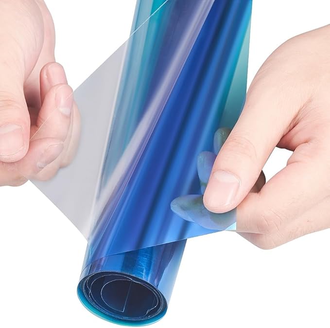 XhuangTech Chameleon Light Blue Front Window Roll Tint Solar Film Protection Scratch Resistant 60% VLT (Light Blue, 29.53" in x 4.92' Ft)