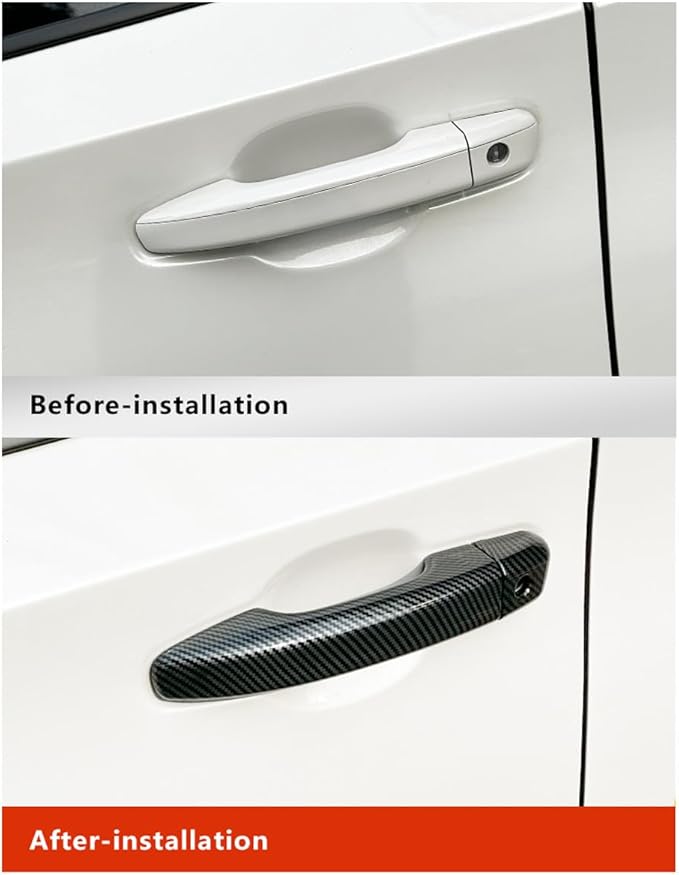 YINGTUU for Honda Accord 10th Gen 2018 2019 2020 2021 2022 Accessories Stickers Door Handle Cover Decals Carbon Fiber Pattern