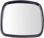 TRQ Driver and Passenger Side Lower Mirror Set Manual Chrome Housing Smooth Plastic Compatible with 2002-2006 Freightliner M2