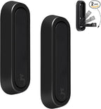 Dntorx Folding Wall Hooks, 2 Pcs Foldable Black Coat Hooks Heavy Duty Foldable Hook Bathroom Towel Hooks Robe Hooks Wall Moun