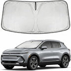 Windshield Sun Shade for Chevy Equinox EV 2025-2026 Sunshade Front Window Shade Custom Fit Equinox EV Accessories Sun Visor Foldable Shade Blocks UV Rays Accessories