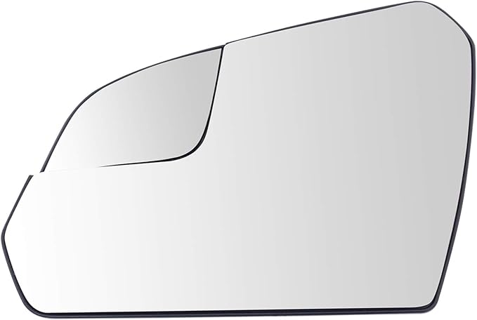 TRQ Driver Side Mirror Glass Heated Convex Snap-On Compatible with 2015-2019 Hyundai Sonata HY1324104