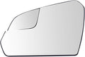 TRQ Driver Side Mirror Glass Heated Convex Snap-On Compatible with 2015-2019 Hyundai Sonata HY1324104
