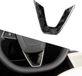 JSWAN Carbon Fiber Steering Wheel Panel Cover Fit fo Tesla Refreshed Model 3 Highland Performance (2024+) Model Y Juniper (2025+) Steering Wheel Frame Trim Cover (Forging)
