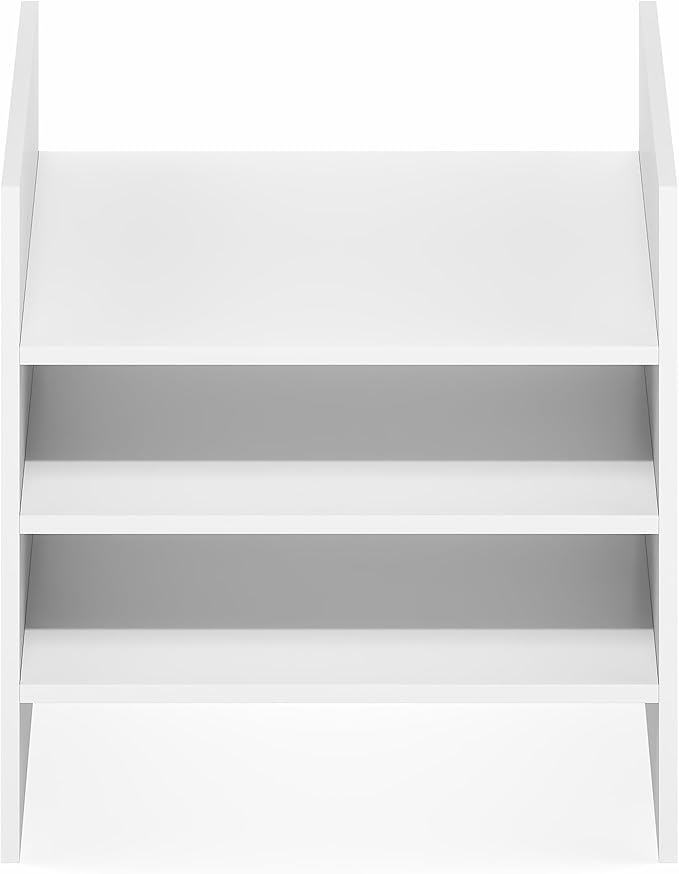 Furinno Cubicle Cube Insert, 3-Shelf Cube Organizer, 3-Tier Shelf Accessory, Fits into Furinno Triple Thick Cubes, IKEA Kalla