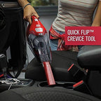 Dirt Devil Scorpion Plus QuickFlip Handheld Vacuum Cleaner, Powerful Suction, Lightweight, Includes Quick Flip Crevice Tool, 