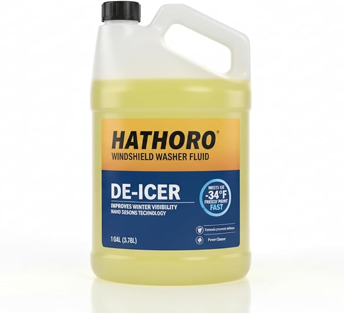 De-Icer Windshield Washer Fluid, -34°F Protection | 1 Gallon - 6 Pack
