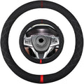 Suede Steering Wheel Cover,Compatible with Acura RLX RDX MDX ILX CDX PLX NSX TLX TLX-L Suede Leather Sport Non-Slip Wheel Cover Car Interior Accessories 15 inch for Man and Women