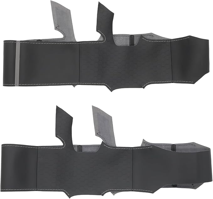 MEWANT Steering Wheel Cover for GMC Sierra 1500 / 2500 / 3500 & Yukon - Hive Microfiber Leather