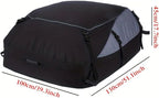 Car Roof Rack Luggage Bag, Car Rooftop Cargo Carrier, Roof Bag Waterproof Vehicle Soft-Shell Roof Luggage, with Lacing Strap, Safety Hook (130 * 100 * 45cm)