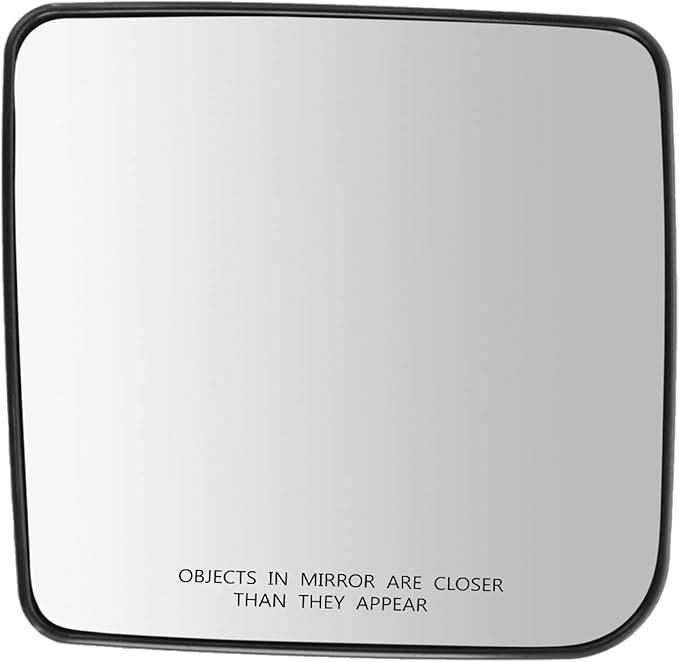 TRQ Passenger Side Mirror Glass Non-Heated Compatible with 2011-2017 Jeep Wrangler 2018 Wrangler JK CH1325108
