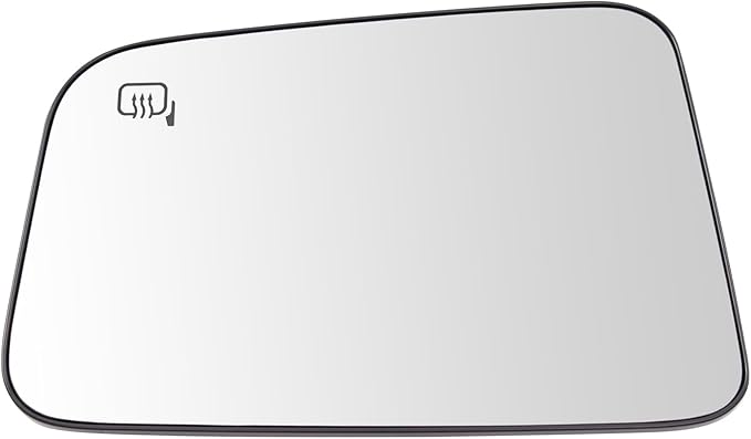 TRQ Left Driver Side Mirror Glass Heated Snap On Compatible with 2007-2008 Ford Edge FO1324184