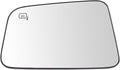 TRQ Left Driver Side Mirror Glass Heated Snap On Compatible with 2007-2008 Ford Edge FO1324184