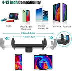 Car CD Slot Mount Tablet Holder for 4-13" iPad & Phone, Universal 360° Rotation Car Truck Front CD Player Tablet Mount for iPad Pro 12.9 Air Mini Generation, Galaxy Z Fold 4 3, iPhone