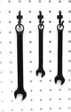 Colorstorm 1.5 inch Pegboard Hooks Kit 100 pk L Style for Peg Board Assortment Tool Organizer Black Peg Hooks Accessories (10