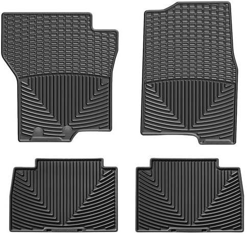WeatherTech All-Weather Floor Mats for Hyundai Elantra, Elantra Hybrid, Elantra N - 1st & 2nd Row (W631-W632), Black