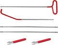Car Long Reach Tool, 67" Multi-Function Automotive Emergency Tool, Portable Long Pin Puller Hook Kit with Adjustable Length f
