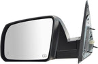 TRQ Driver Side Mirror Assembly Power Heated Blind Spot Paint to Match Compatible with 2014-2021 Toyota Tundra 2018-2021 Sequoia