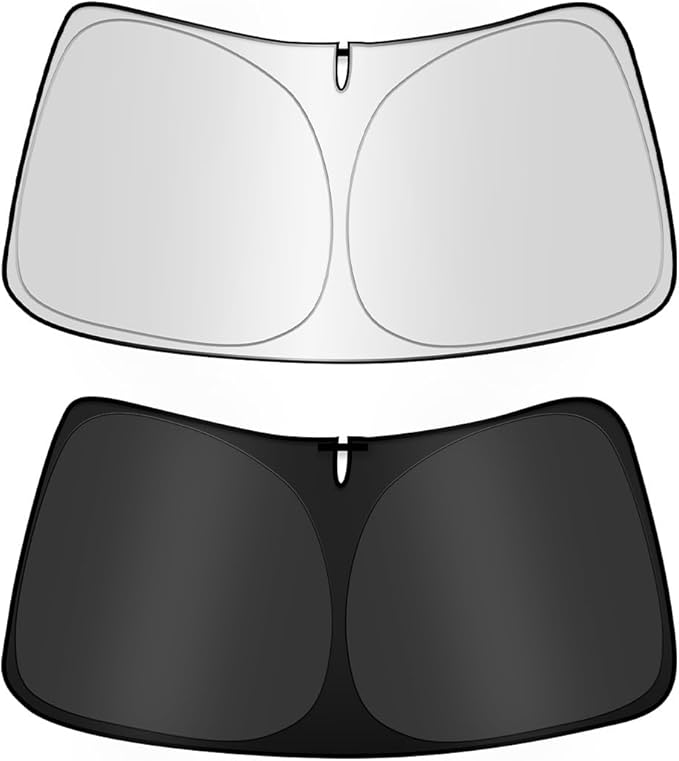 Front Windshield Sun Shade for Ford F-150 2025 2024 2023 2022 2021,Upgraded Nano Materials Window Sunshade Sun Visor Protector for Ford F-150 Accessories,Blocks 99% UV Rays, Keeps Car Cool