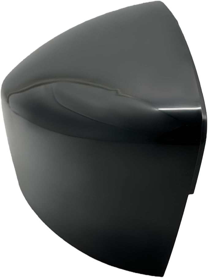 A-Premium Driver Side Rearview Mirror Cover Cap - Compatible with Mazda 3 2014 2015 2016 2017 2018 Sedan - Smooth Black, Built in Japan