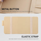 JEYODA Car Sun Visor Organizer Auto Car Visor Pocket and Interior Accessories Car Storage Organizer with Multi-Pocket Net Zippers (Style 1-Brown) (1942)