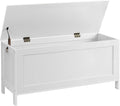 HOOBRO Toy Box, Retro Wooden Look Storage Chest with Safety Hinge, Entryway Storage Bench Supports 220 lb, 39.4 x 15.7 x 18.9