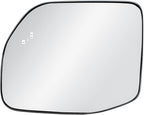 Replacement Driver Left Side Door Mirror Glass Heated with BLIS (Blind Spot Sensor) and Back Plate for 2022-2025 Ford Maverick Bronco Sport