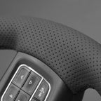 MEWANT Steering Wheel Covers for Dodge RAM 1500/1500 Classic / 2500/3500 / 5500 Hand-Stitched Genuine Leather ram Steering Wheel Wrap