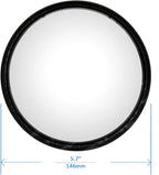 5.7 Inch Convex Round Mirror Blind Spot For Isuzu Mitsubishi Fuso Truck Bus Atv Utv Tractor Room Adjustable Bracket 2 Pcs