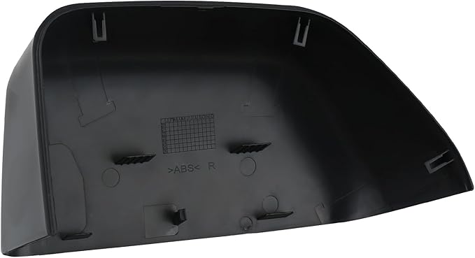 Black Paintable Tow Mirror Cover Cap | For 2017-2024 F250 F350 F450 F550 Super Duty Side by Side Accessories | RH Right Passenger Side Exterior Plastic Rearview Top Half Door Mirror